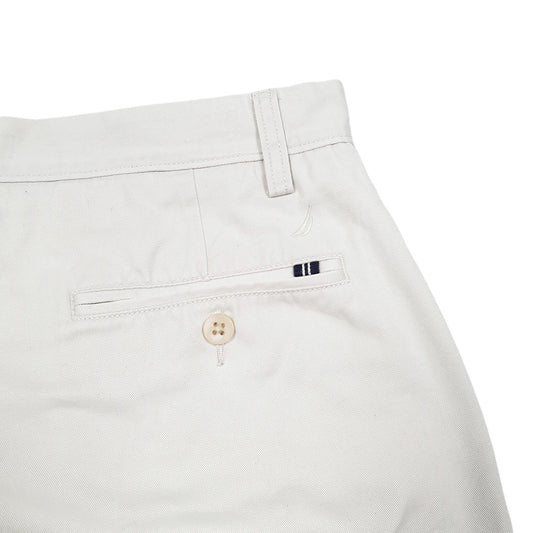 Mens Beige Nautica Classic Fit Deck Chino Shorts