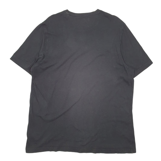 Mens Black Reebok Weightlifting Gym Workout Short Sleeve T Shirt