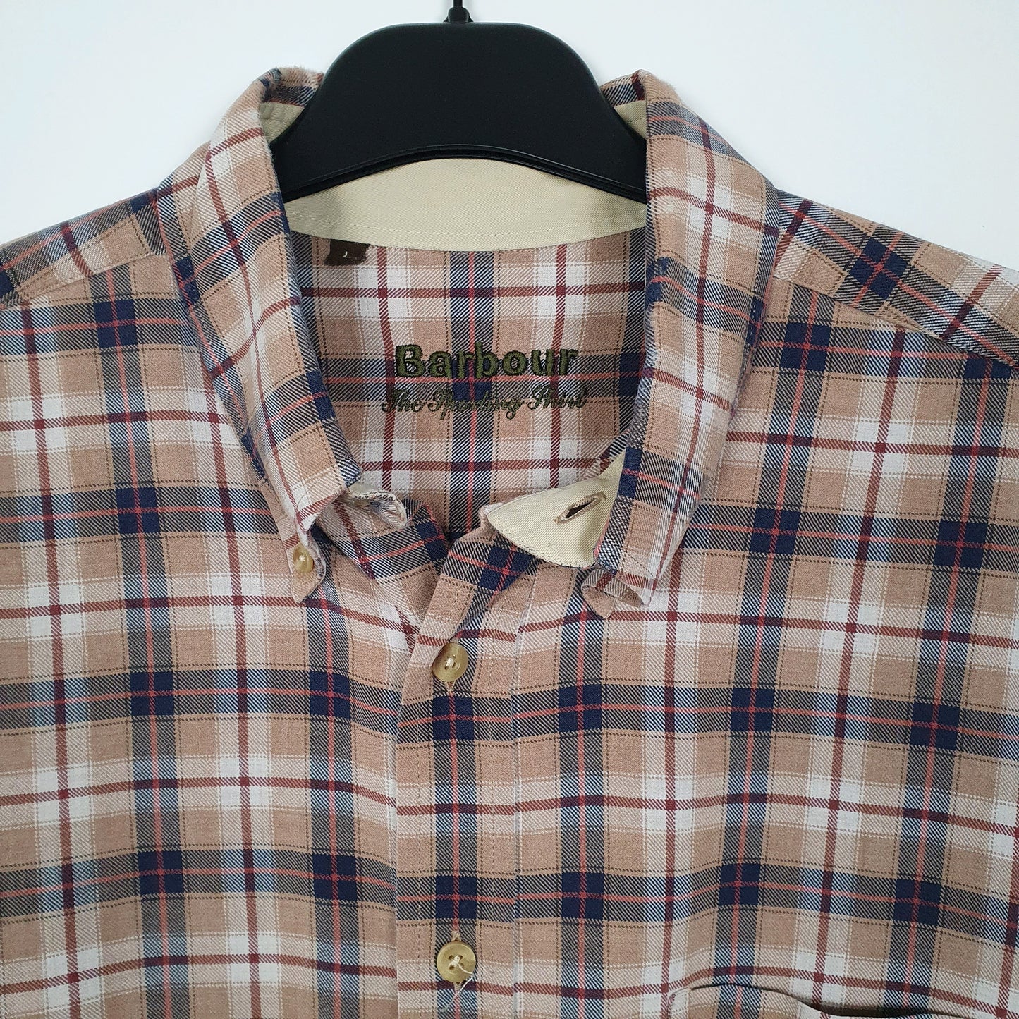 Mens Brown Barbour  Long Sleeve Shirt