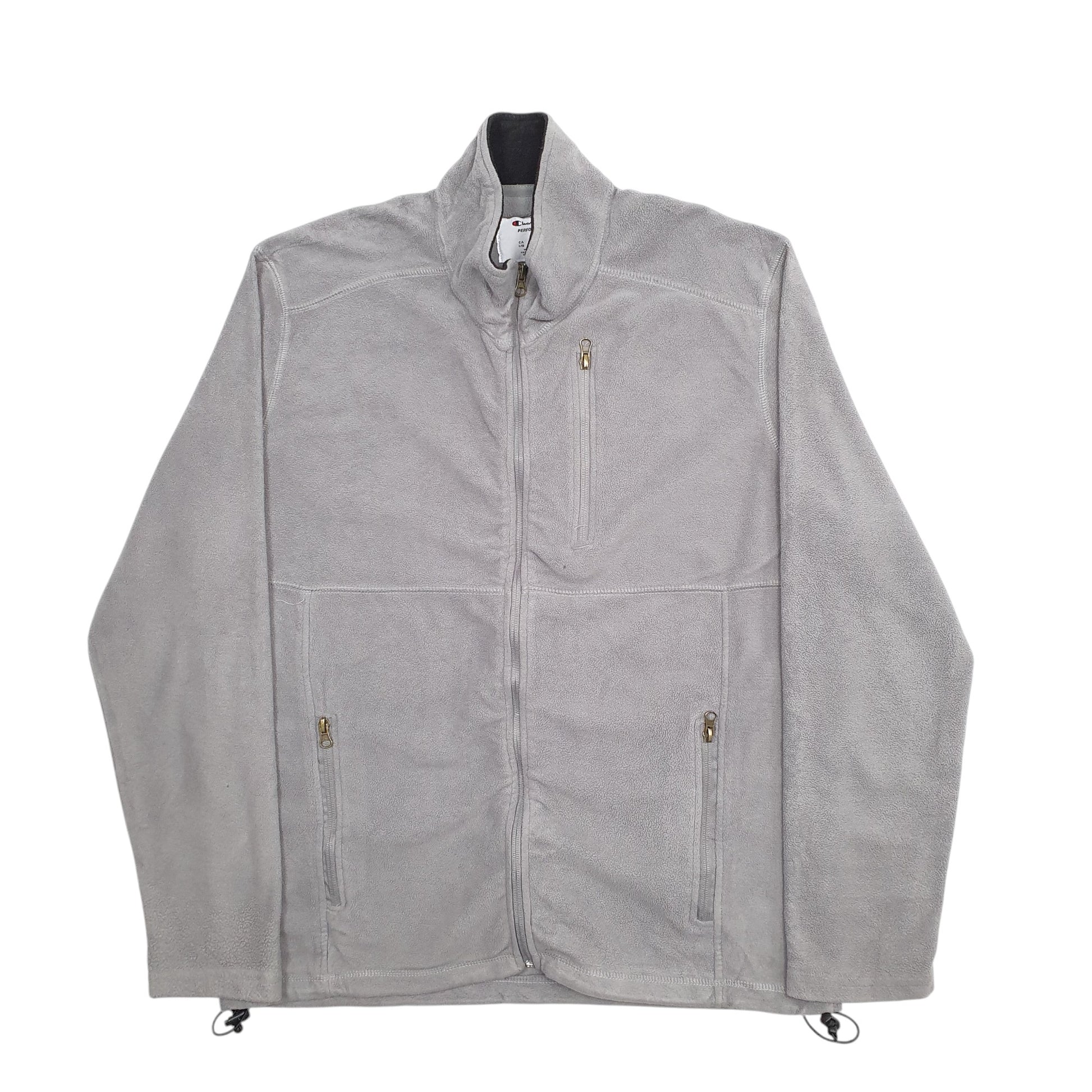 Mens Grey Champion  Full Zip Jumper