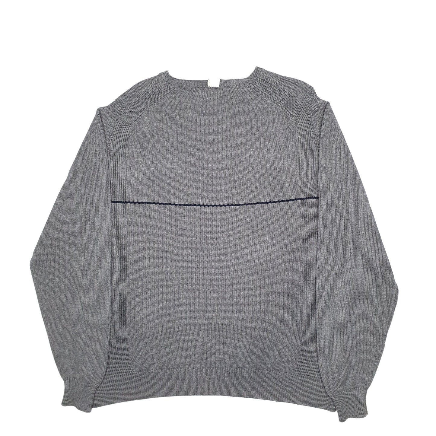 Mens Grey Nautica Knit Crewneck Jumper