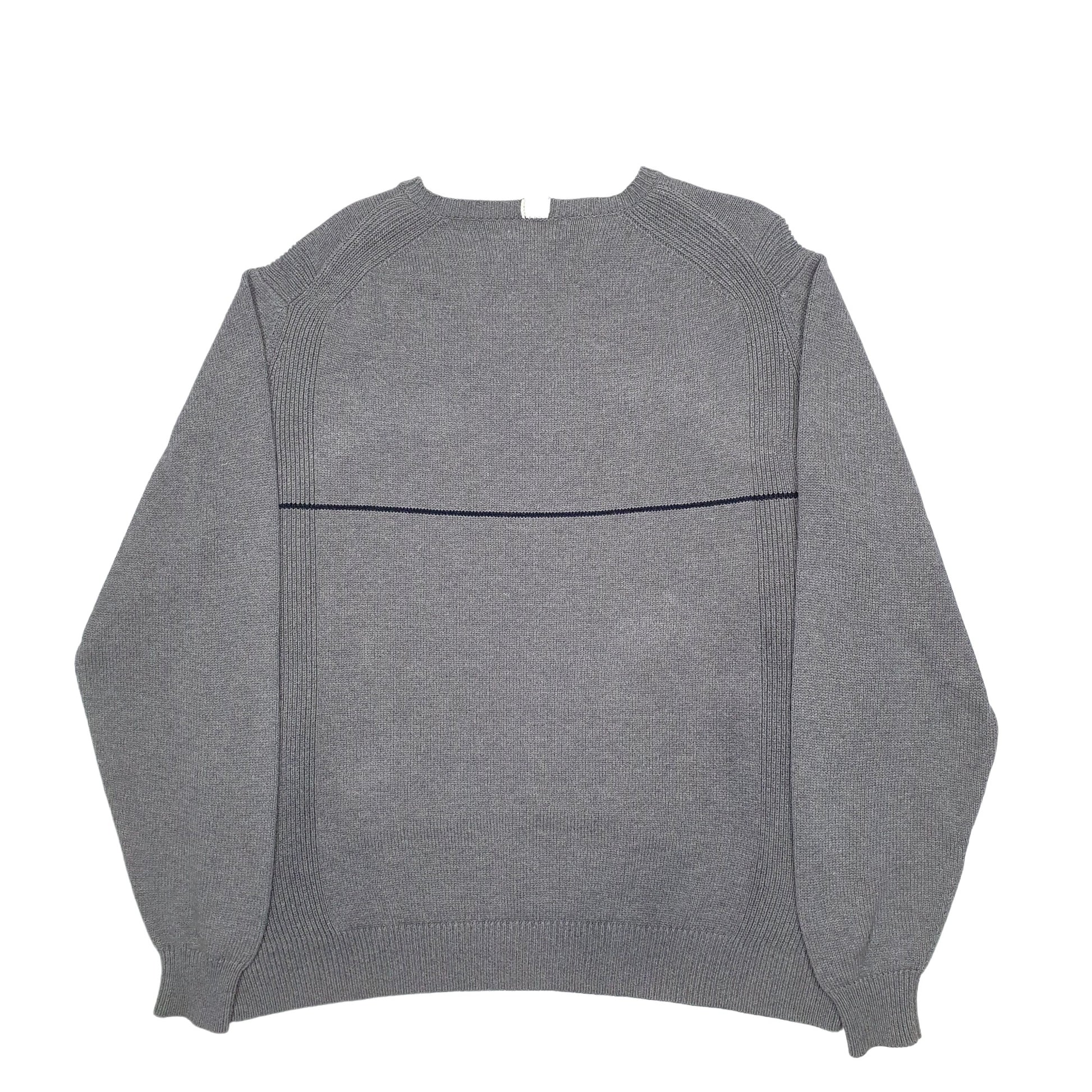 Mens Grey Nautica Knit Crewneck Jumper
