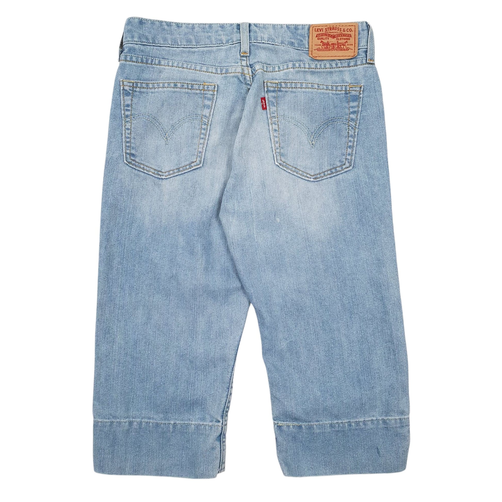 Womens Blue Levis  Denim Shorts