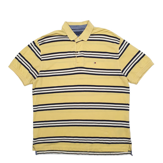 Mens Yellow Tommy Hilfiger  Short Sleeve Polo Shirt