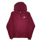 Mens Burgundy Nike  Hoodie Jumper