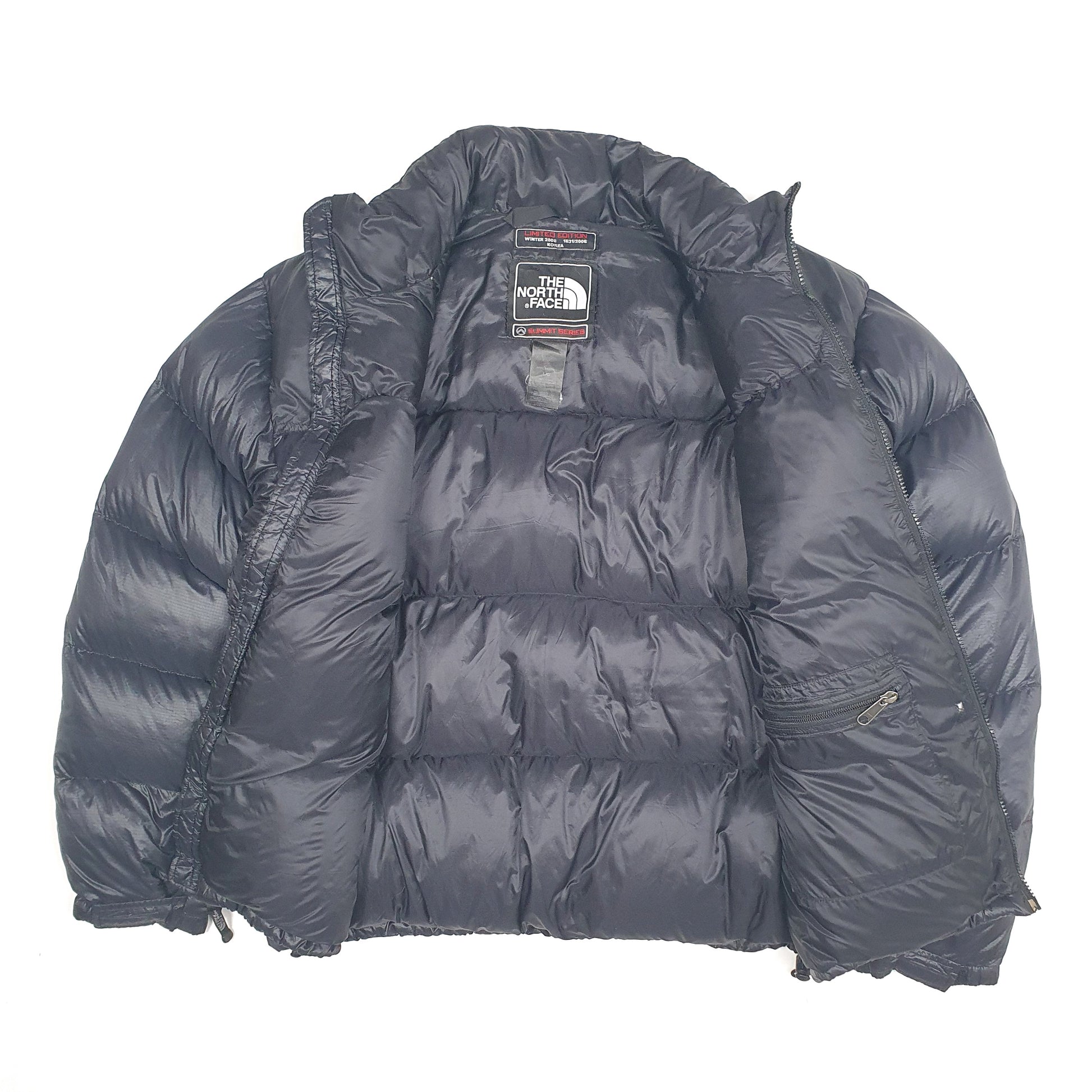 Mens Black The North Face Nuptse 850 LTD Edition Korea 2006  Coat