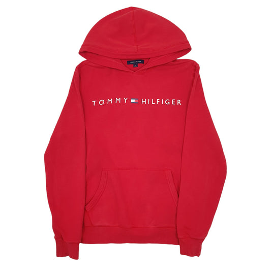 Mens Red Tommy Hilfiger  Hoodie Jumper