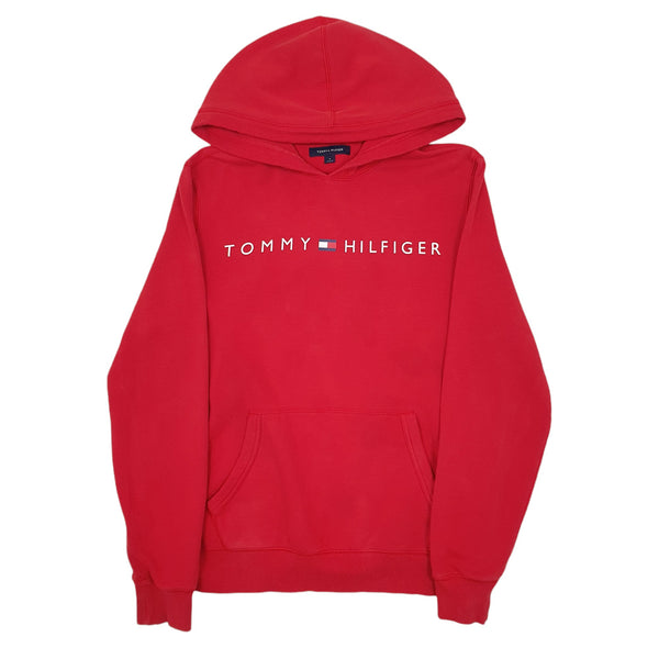 Mens Tommy Hilfiger Red Hoodie Jumper M Bundl Clothing