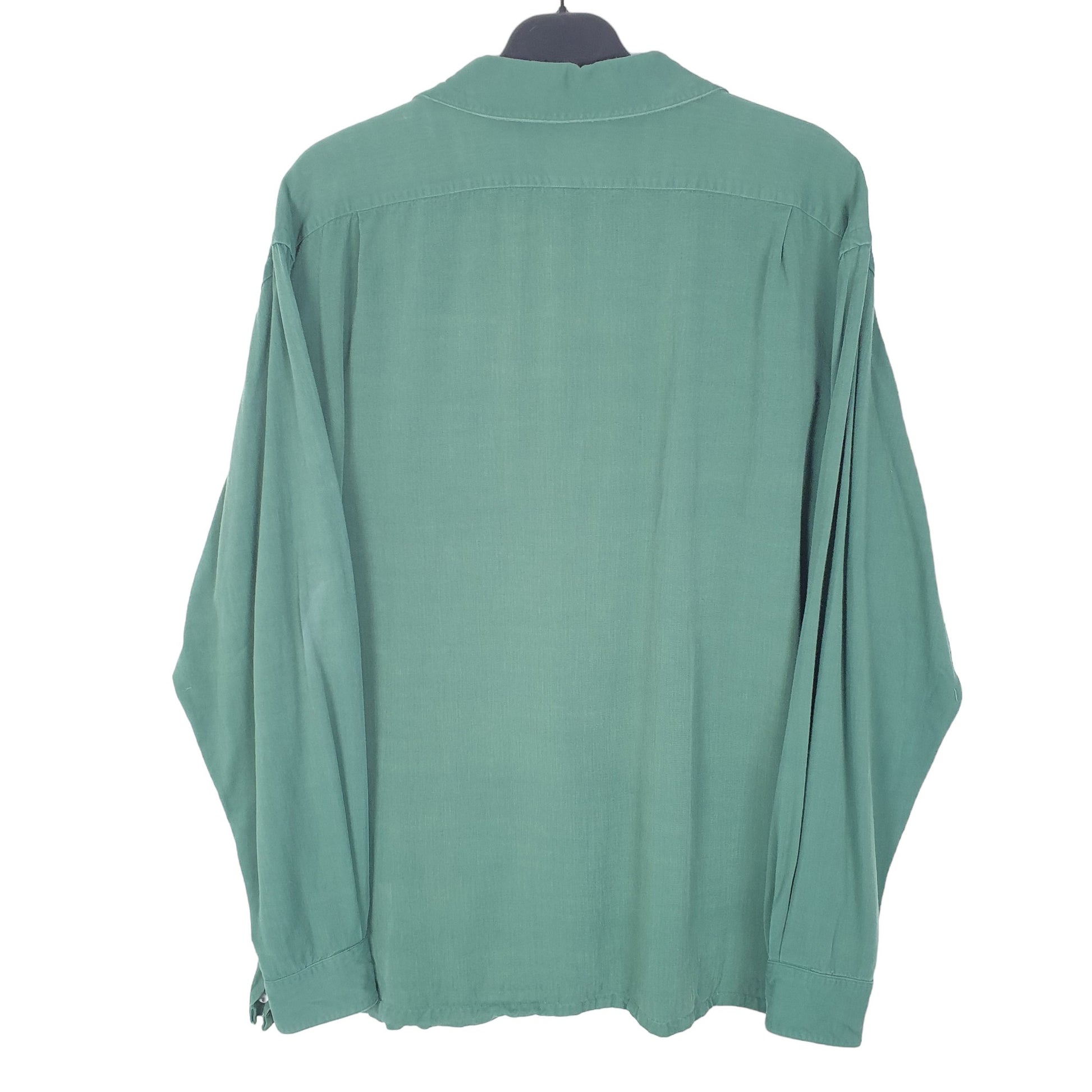 Mens Green Polo Ralph Lauren 50s Style Long Sleeve Shirt