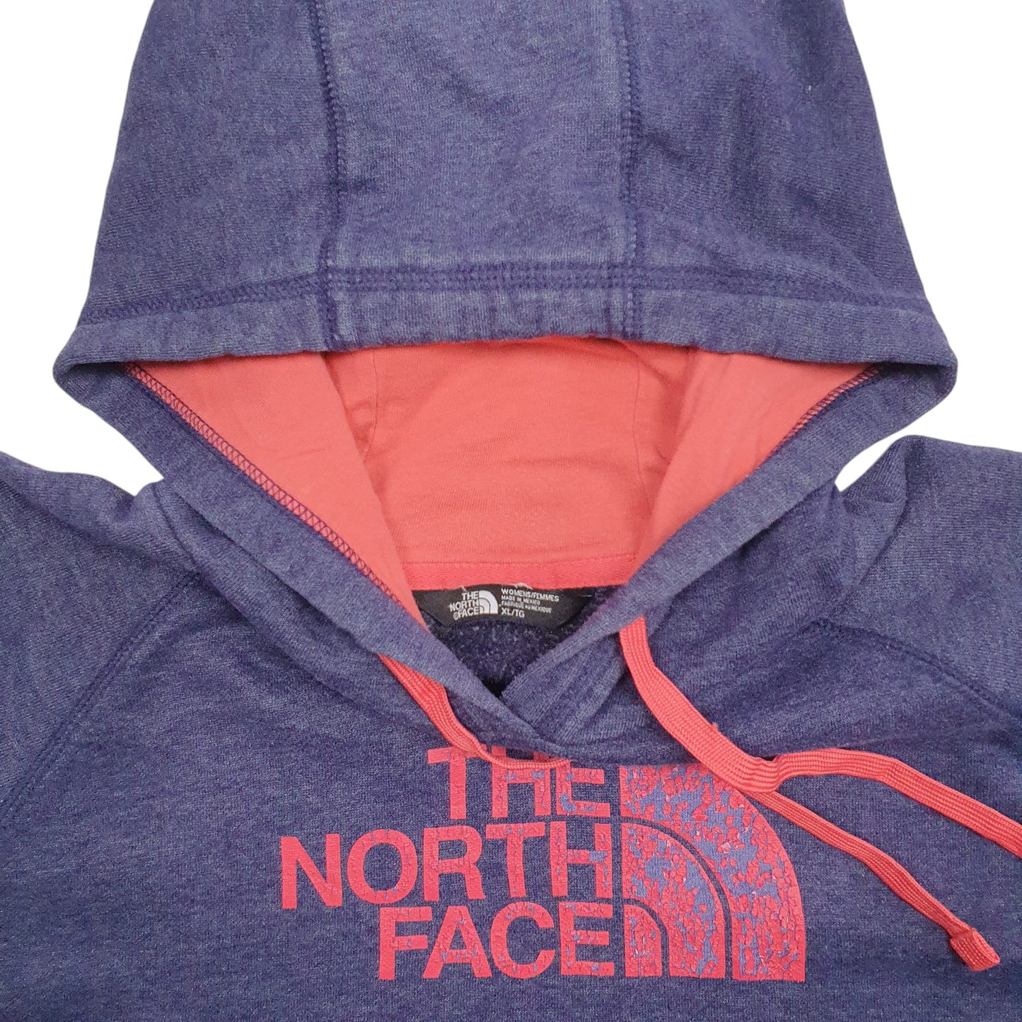 Womens Purple The North Face Spellout Hoodie Jumper