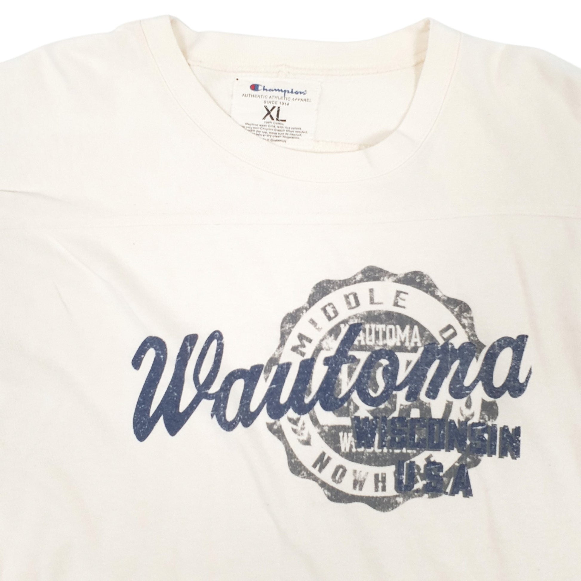 Mens Cream Champion  Crewneck Jumper