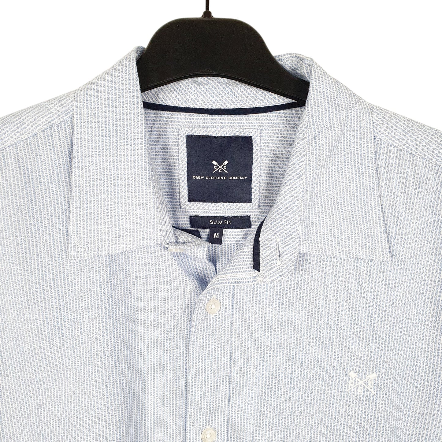 Mens Blue Crew Clothing Company  Long Sleeve Shirt