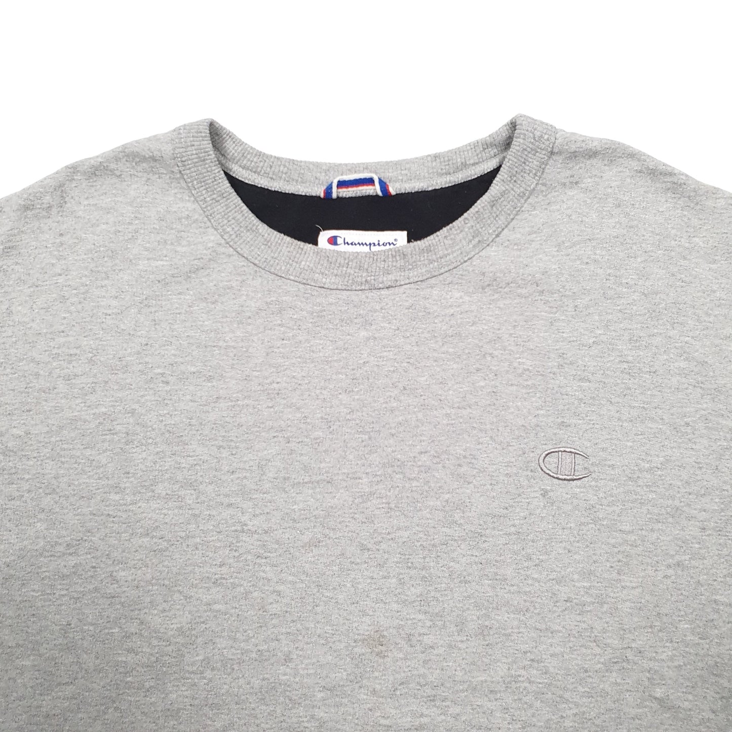 Mens Grey Champion  Crewneck Jumper