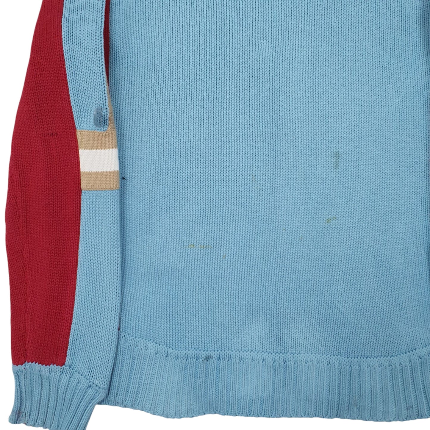 Mens Blue EDC Vintage Quarter Zip Jumper