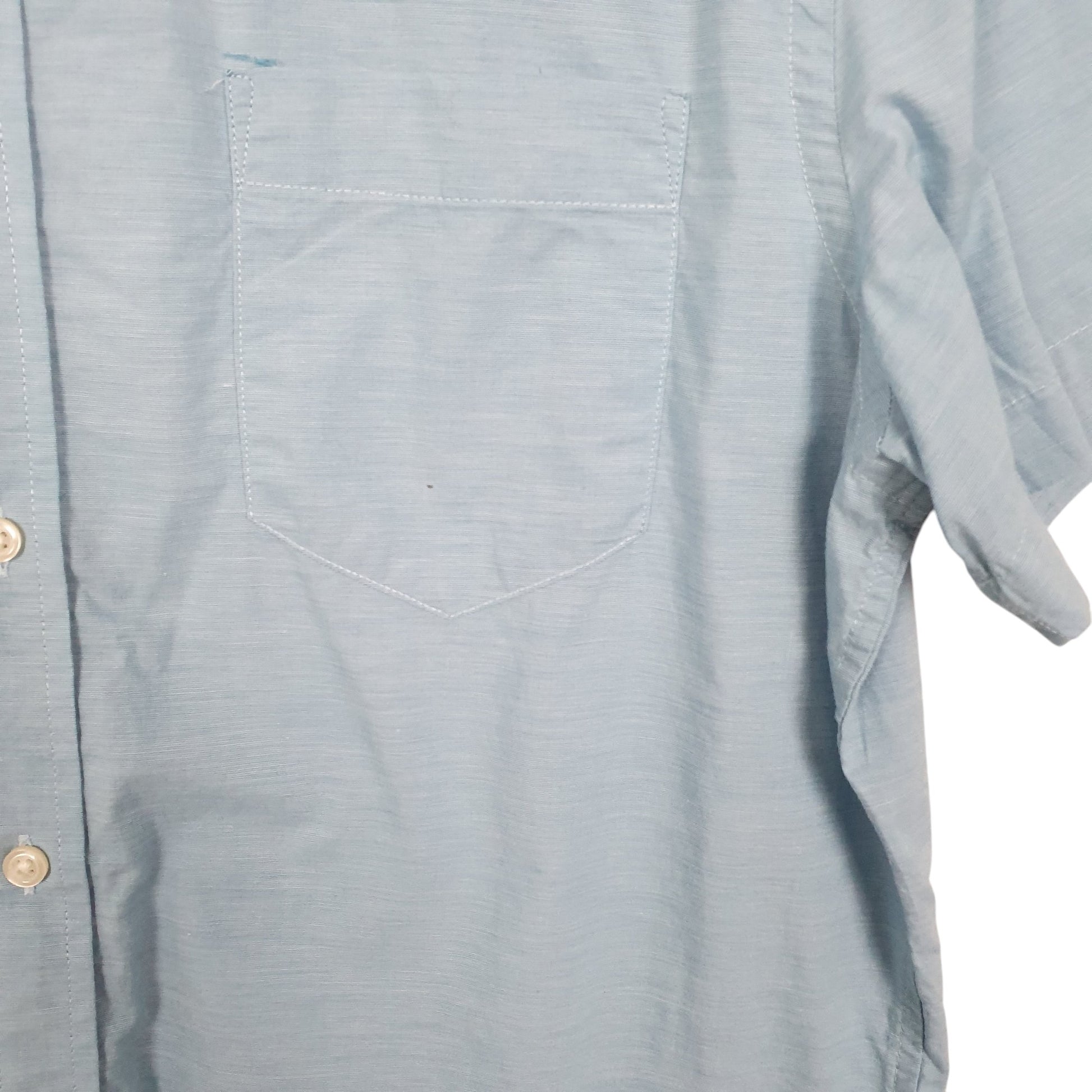 Mens Blue Banana Republic  Short Sleeve Shirt
