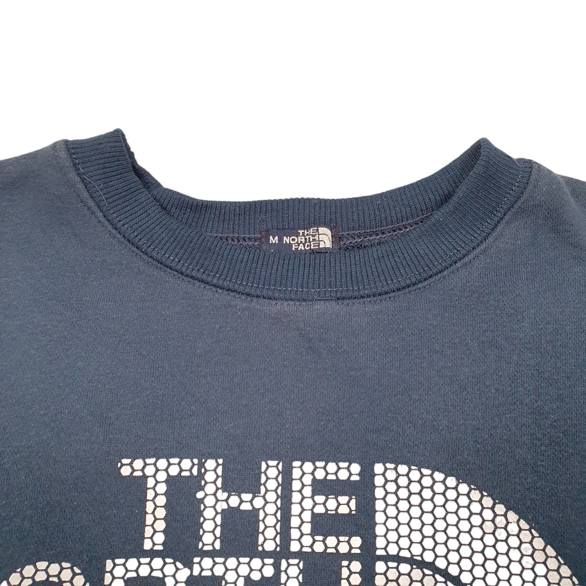 Womens Navy The North Face Spellout Crewneck Jumper