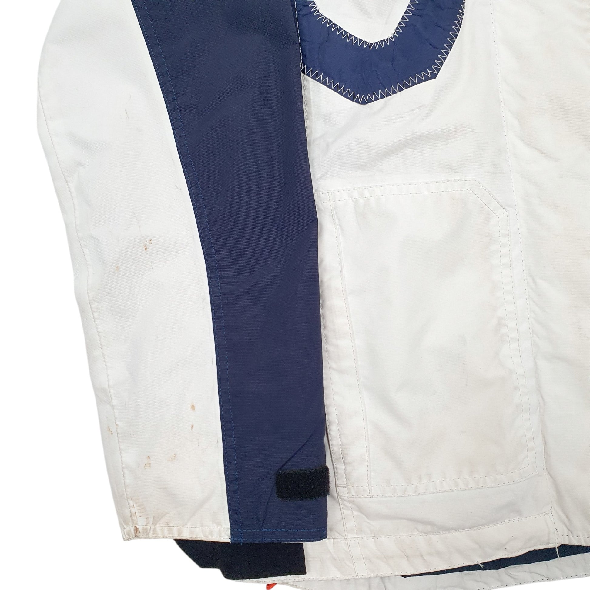 Womens White Quba & Co Hooded Sailing  Coat