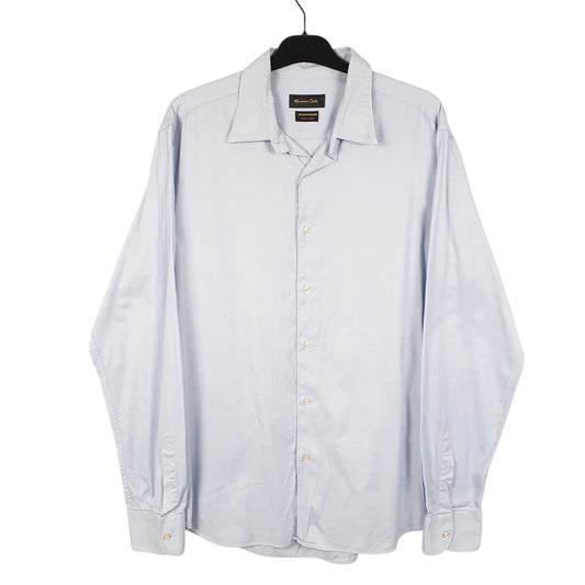 Mens Blue Massimo Dutti  Long Sleeve Shirt