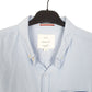 Mens Blue Brunswick Garments Oxford Long Sleeve Shirt