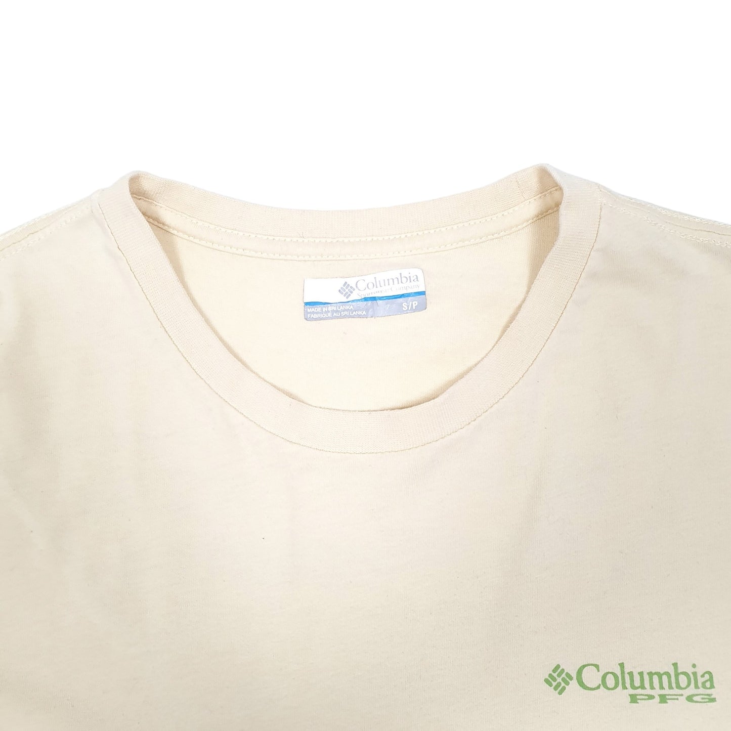 Mens Yellow Columbia Sportswear PFG Fishing Short Sleeve T Shirt