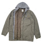 Mens Khaki Dickies Hooded Overshirt Shacket  Coat