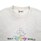 Mens Grey Disney Spellout Mickey Mouse Vintage 90's Crewneck Jumper