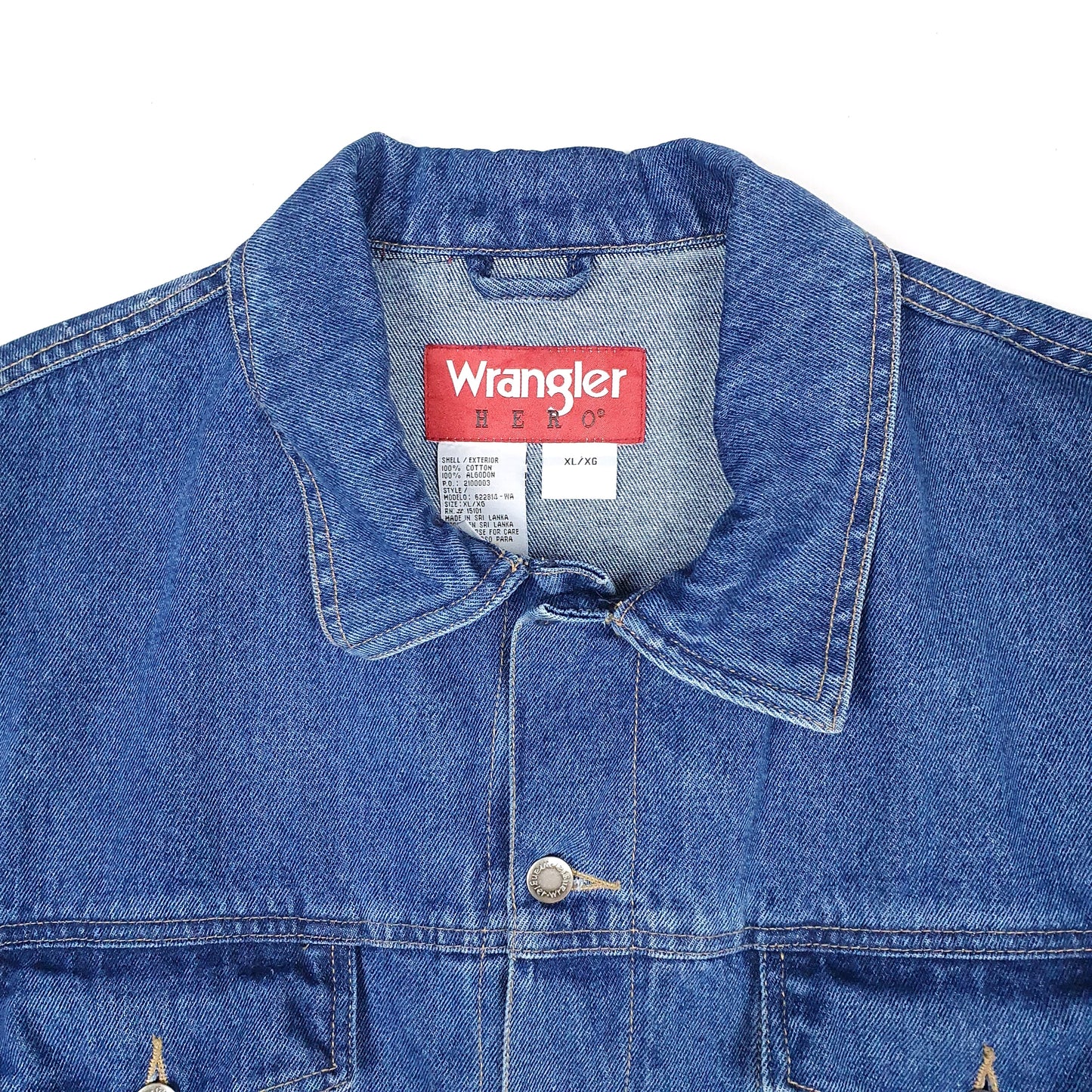 Mens Blue Wrangler Hero  Coat