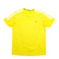 Mens Yellow Adidas  Short Sleeve T Shirt