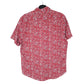 Mens Red Levis Floral Print Hawaiian Short Sleeve Shirt
