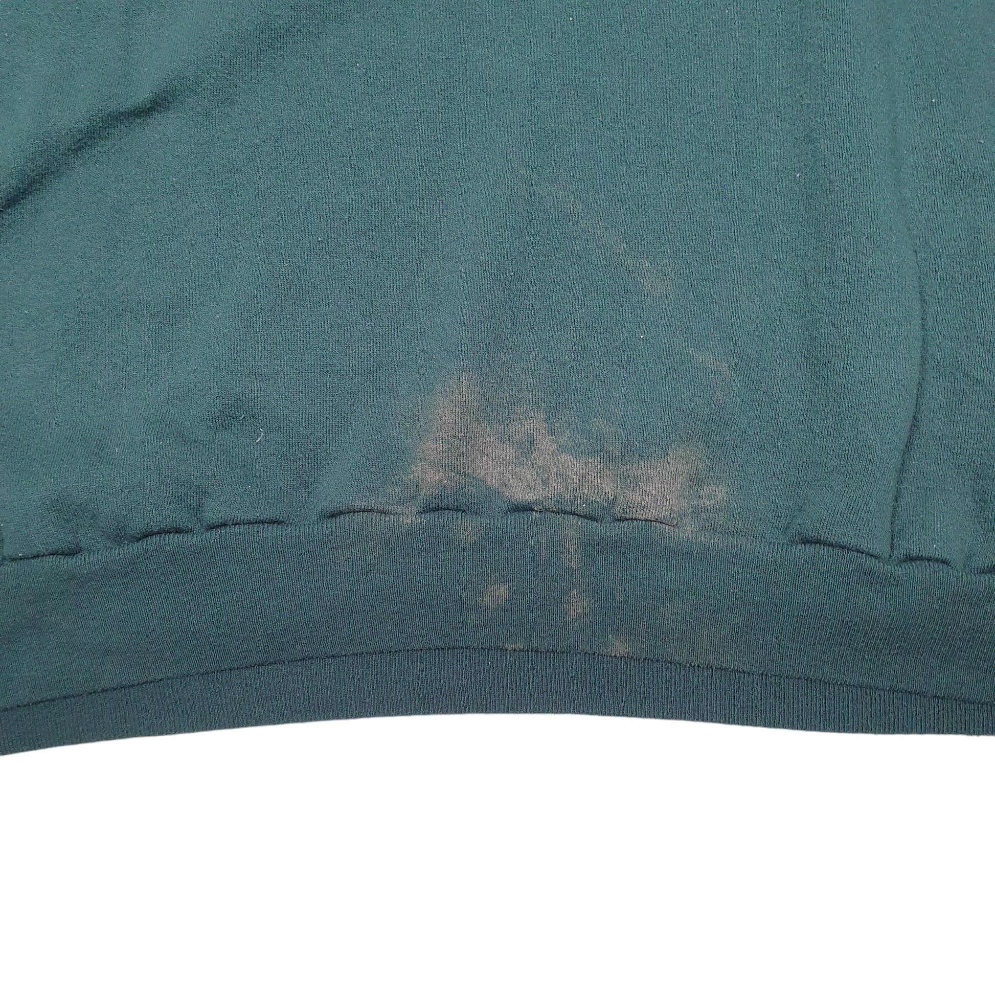 Mens Green Unbranded Festive Teddy Christmas Bear Peace Crewneck Jumper