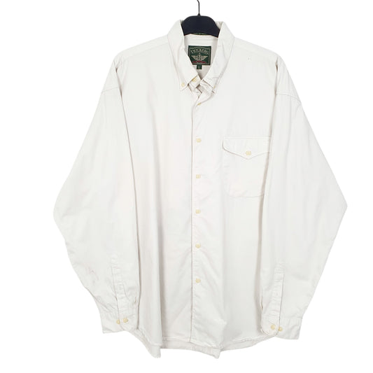 Mens Cream Dockers Heavy Long Sleeve Shirt