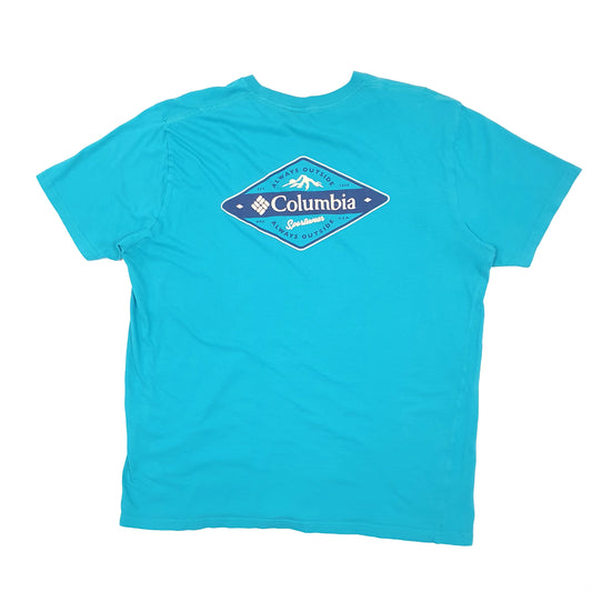 Mens Blue Columbia Sportswear  Short Sleeve T Shirt