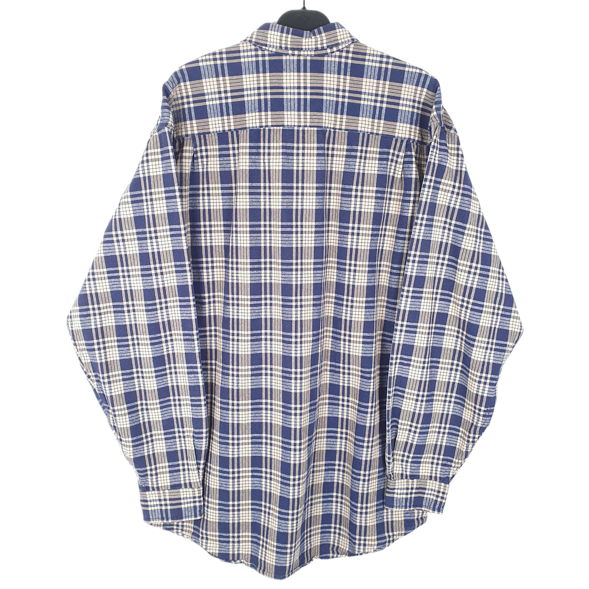 Mens Navy Eddie Bauer Overshirt Tall Long Sleeve Shirt