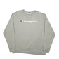 Mens Khaki Champion Spellout Crewneck Jumper