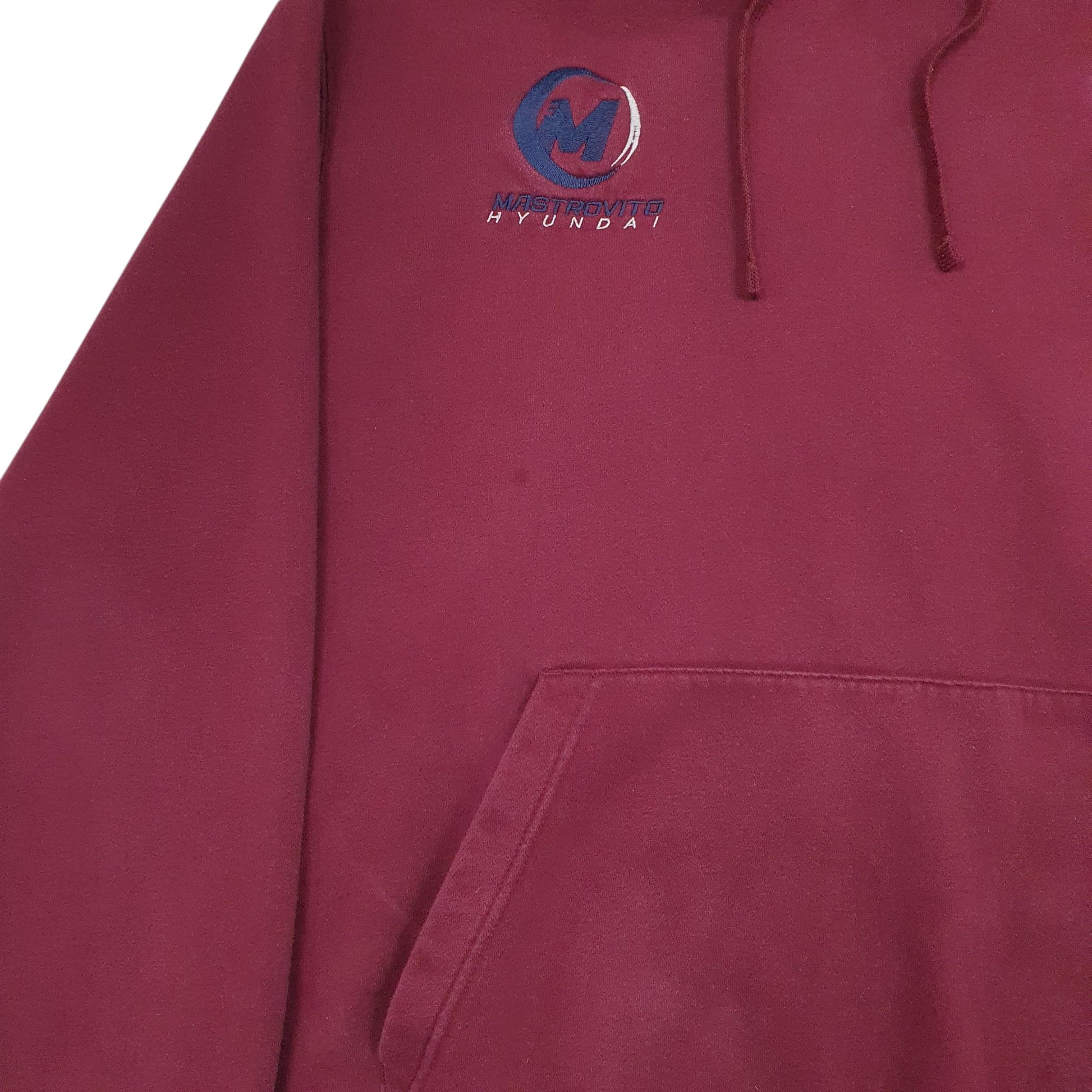 Mens Burgundy Nike Hyundai Hoodie Jumper