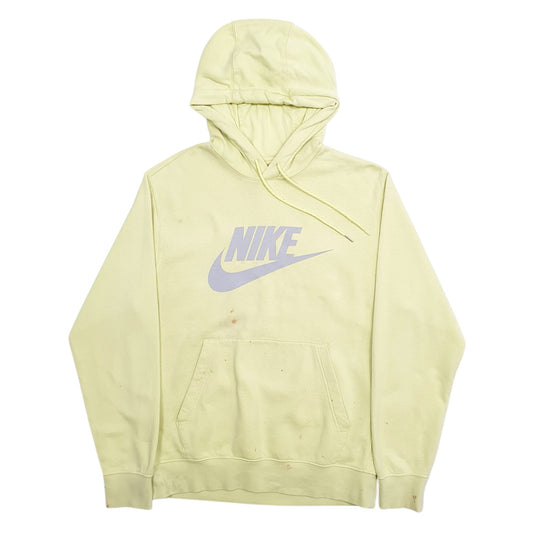 Mens Green Nike Spellout Hoodie Jumper