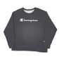 Mens Black Champion  Crewneck Jumper