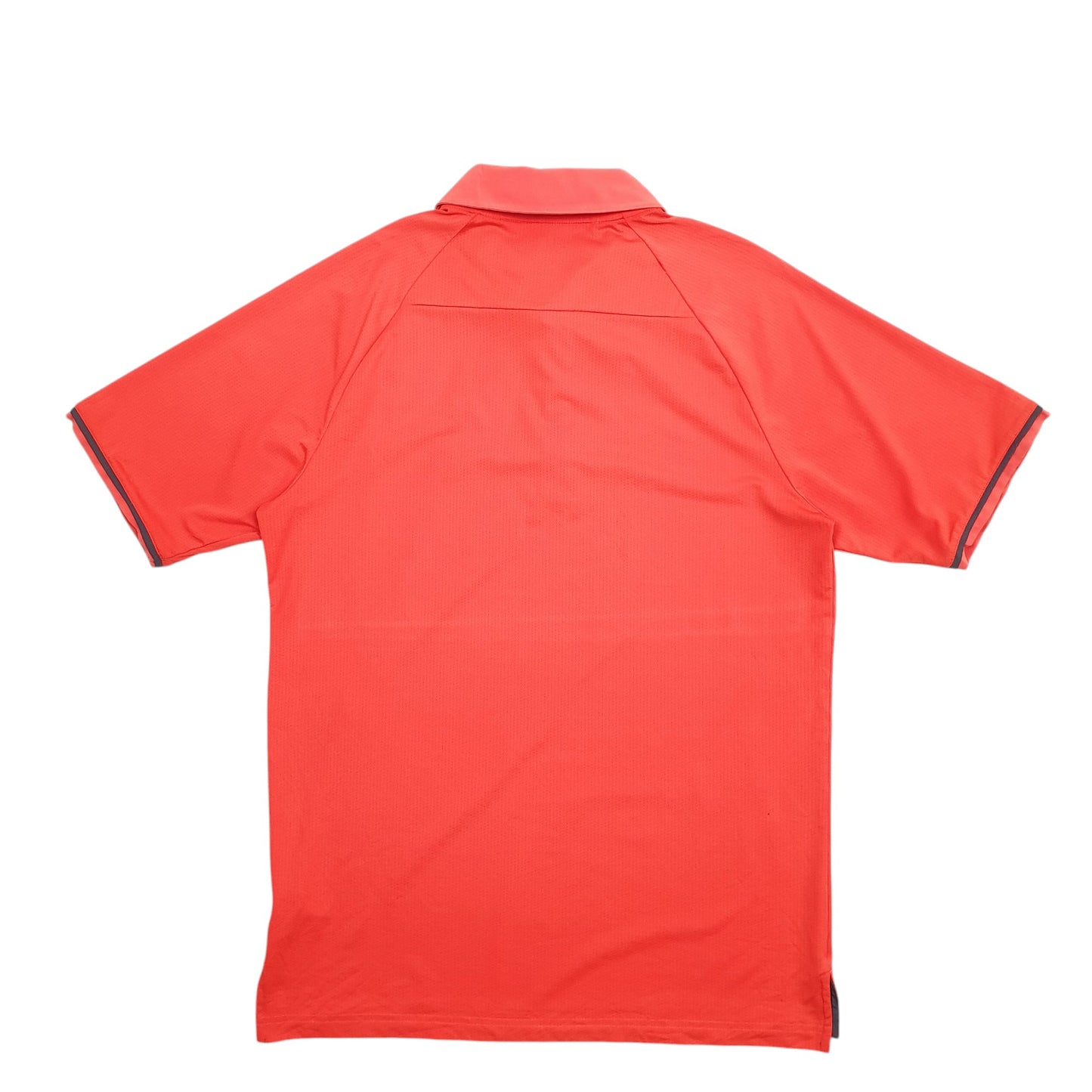 Mens Orange Adidas Golf Climacool Short Sleeve Polo Shirt