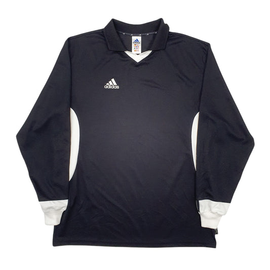 Mens Black Adidas Vintage Climalite Long Sleeve T Shirt