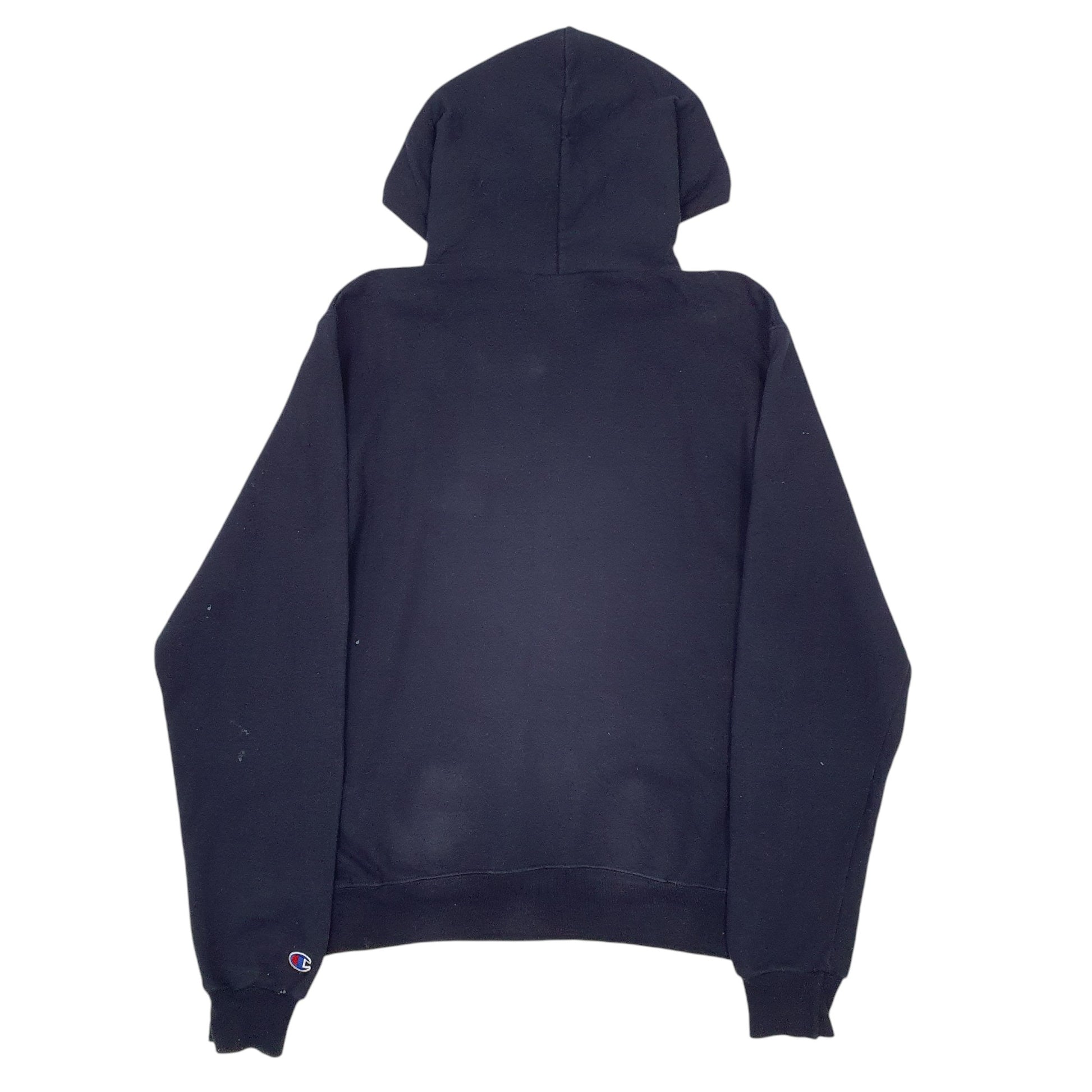 Mens Navy Champion Georgia Tech Spellout Hoodie Jumper