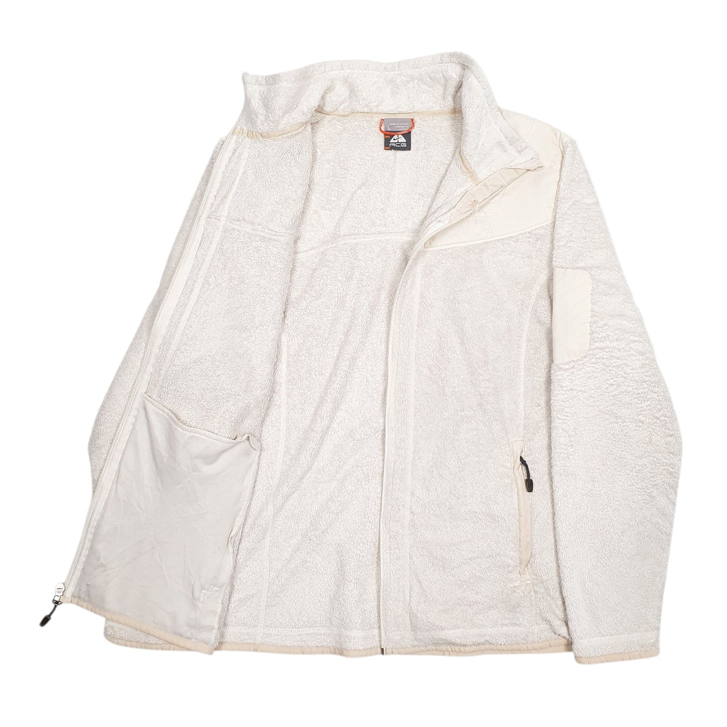 Womens Cream Nike ACG Full Zip Jumper