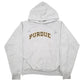 Mens Grey Champion Purdue College USA Spellout Hoodie Jumper
