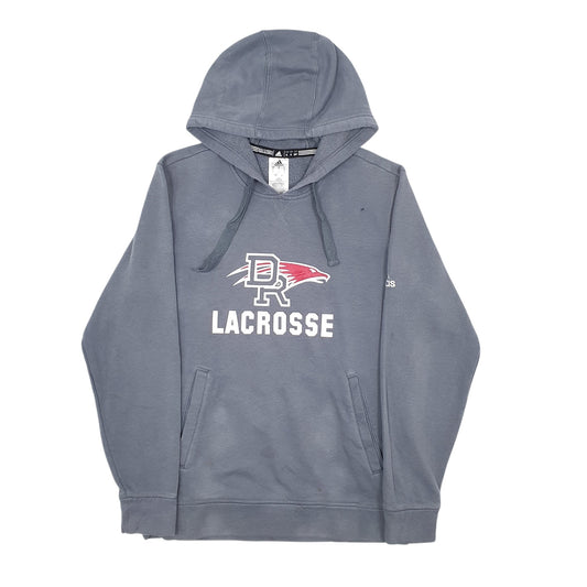 Mens Grey Adidas DR Lacrosse Hoodie Jumper