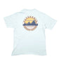 Mens Blue Patagonia Pocket Regenerative Agriculture Spellout Short Sleeve T Shirt
