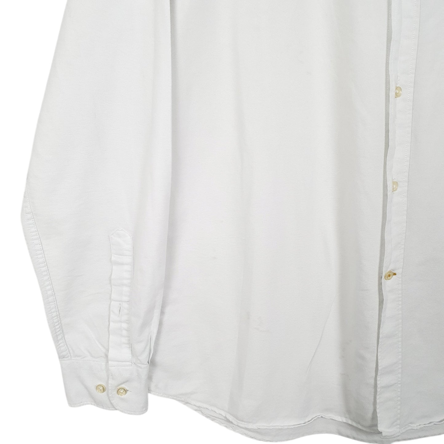 Mens White Barbour Tailored Long Sleeve Shirt