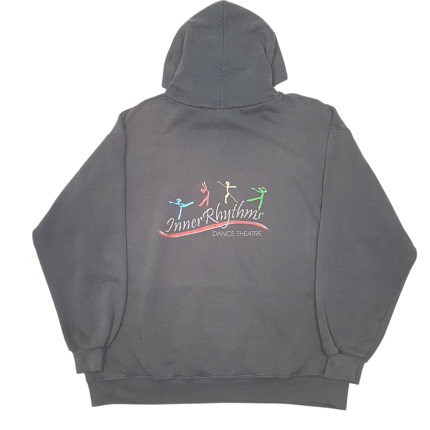 Mens Black Lee Vintage Heavyweight Dance Theatre Hoodie Jumper