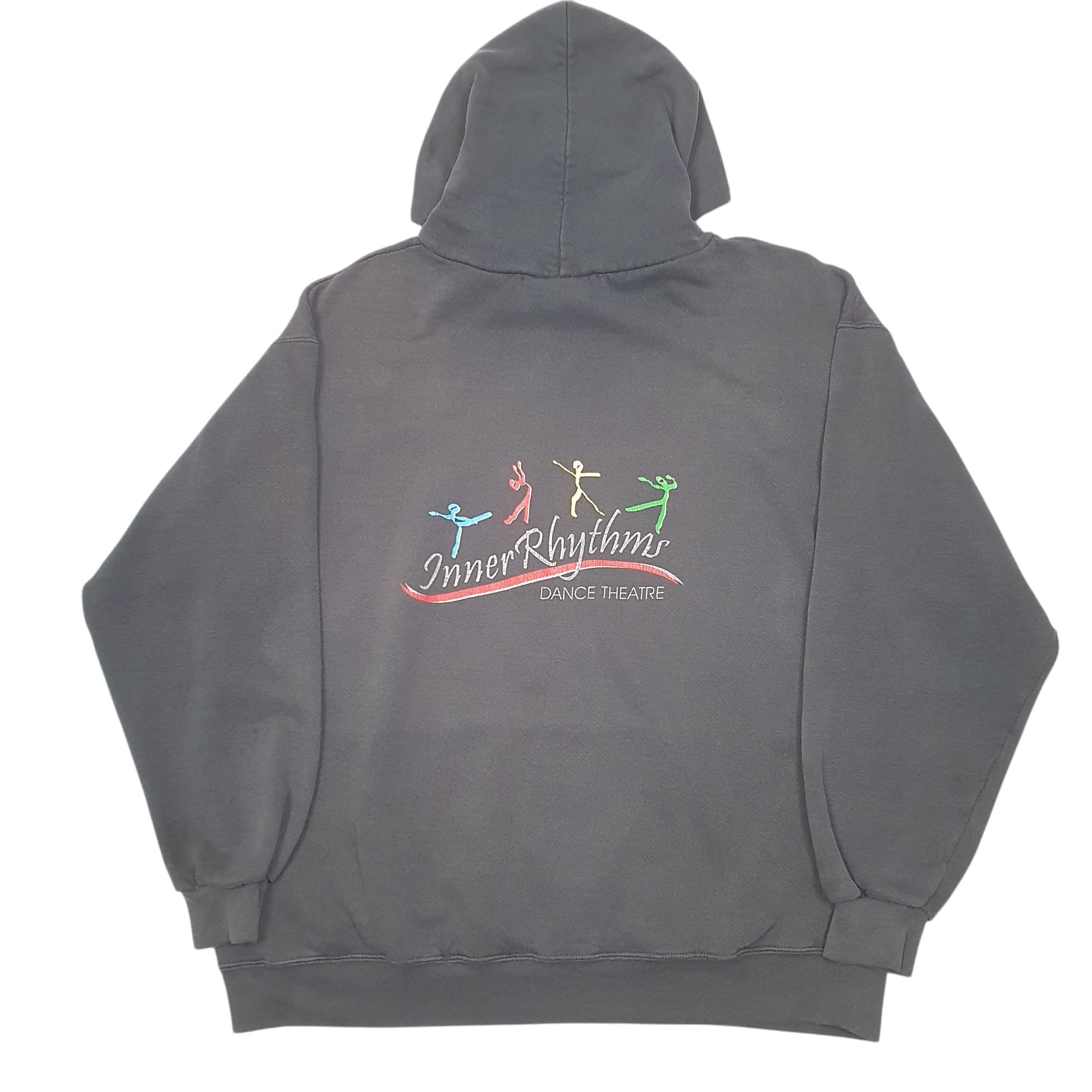 Mens Black Lee Vintage Heavyweight Dance Theatre Hoodie Jumper