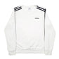 Womens White Adidas  Crewneck Jumper