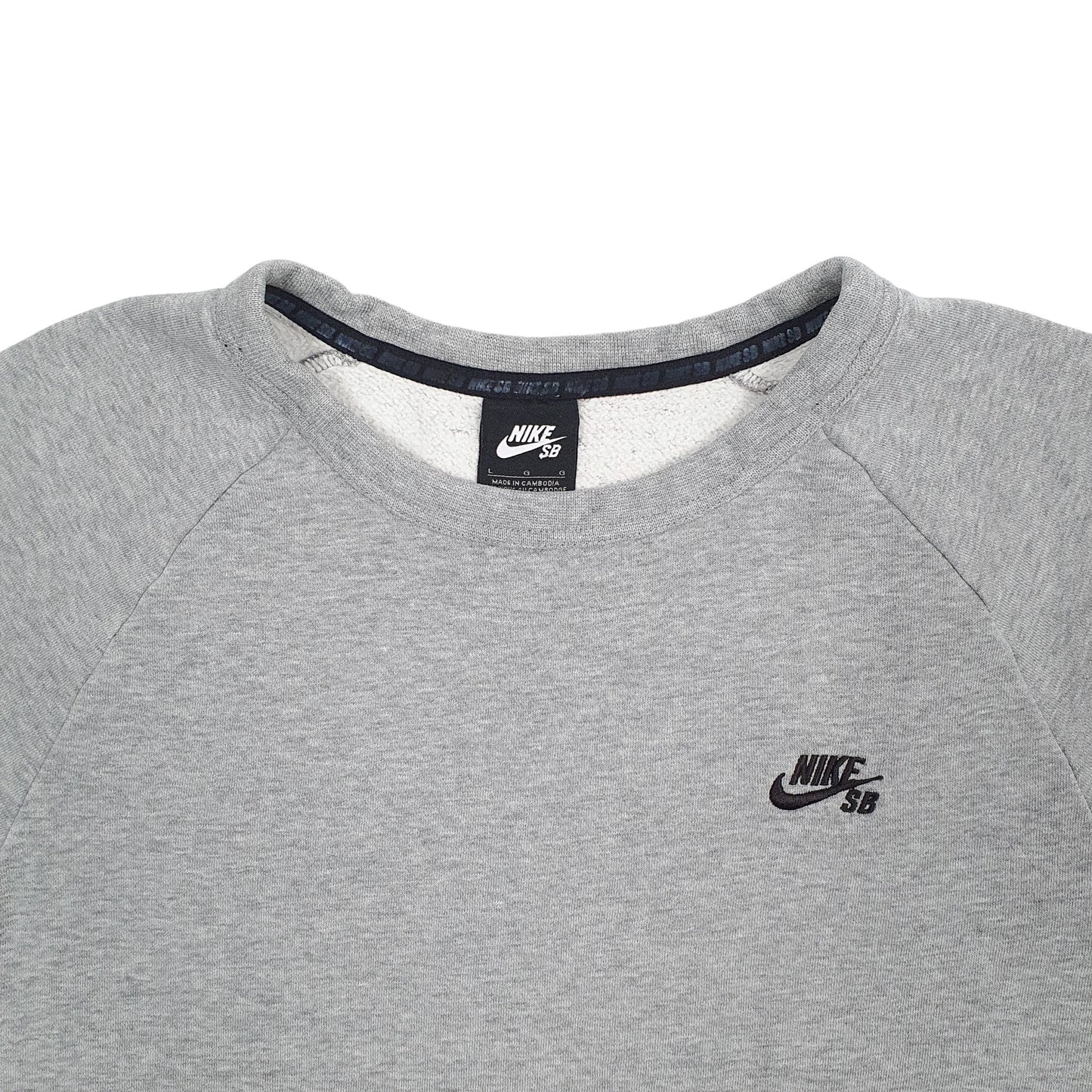 Mens Grey Nike SB Skateboarding Crewneck Jumper