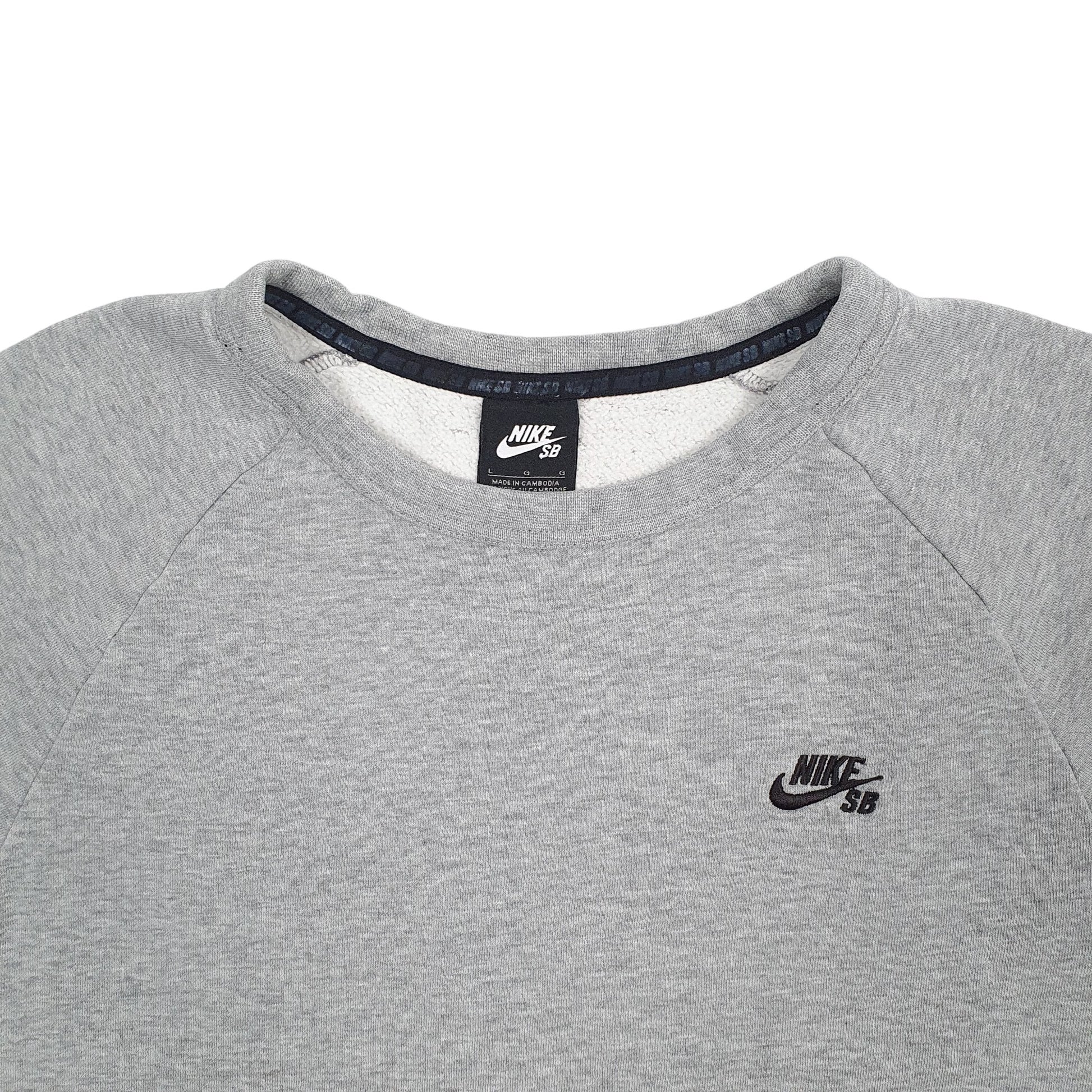 Mens Grey Nike SB Skateboarding Crewneck Jumper
